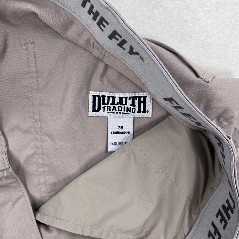 Duluth Trading Co Mens Gray Dry on the Fly Flex Waist Shorts Size 38 Standard - Picture 3 of 7